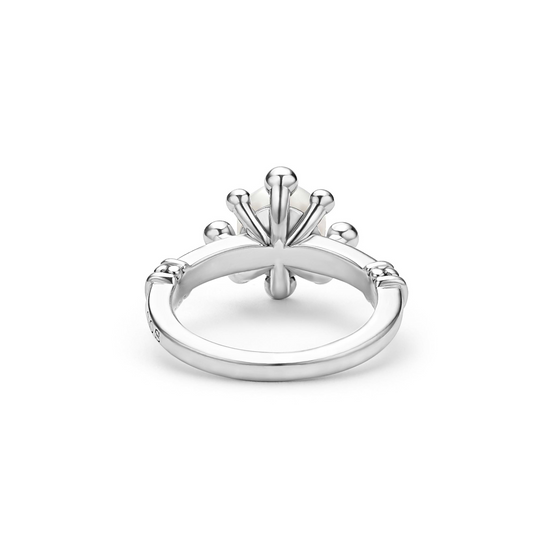 Lagos Fleur Pearl Ring in Sterling Silver