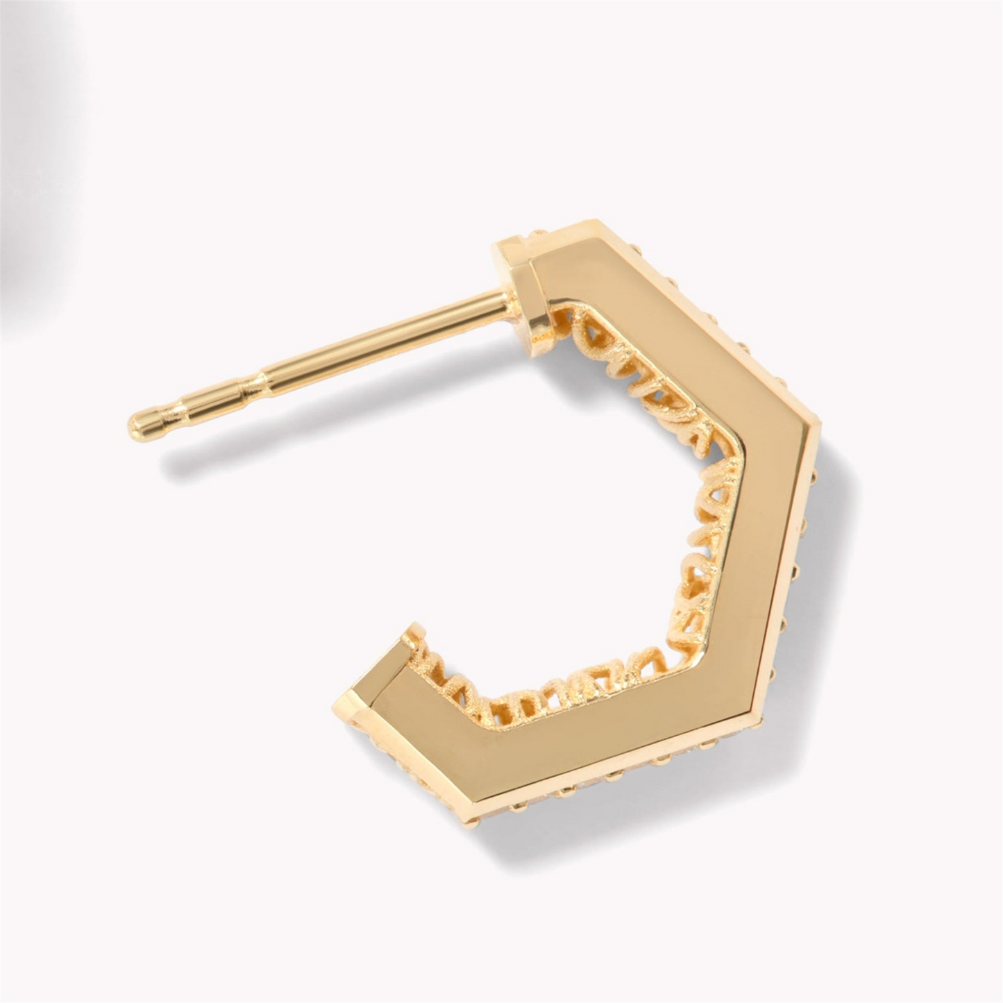 Jamie Turner Eclipse Diamond Huggies in 18k Yellow Gold