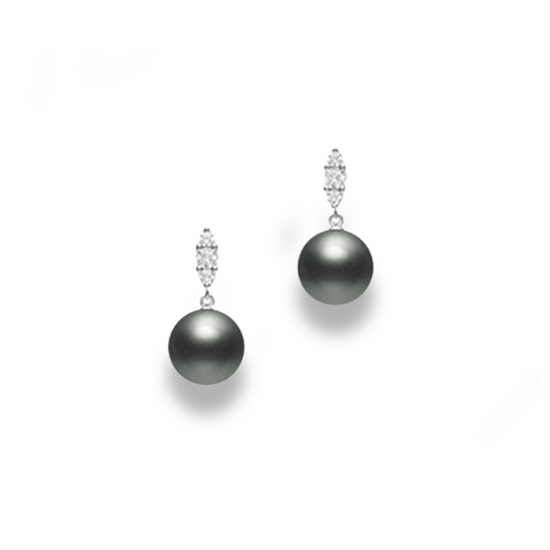 Mikimoto Morning Dew BSSP & Diamond Earrings