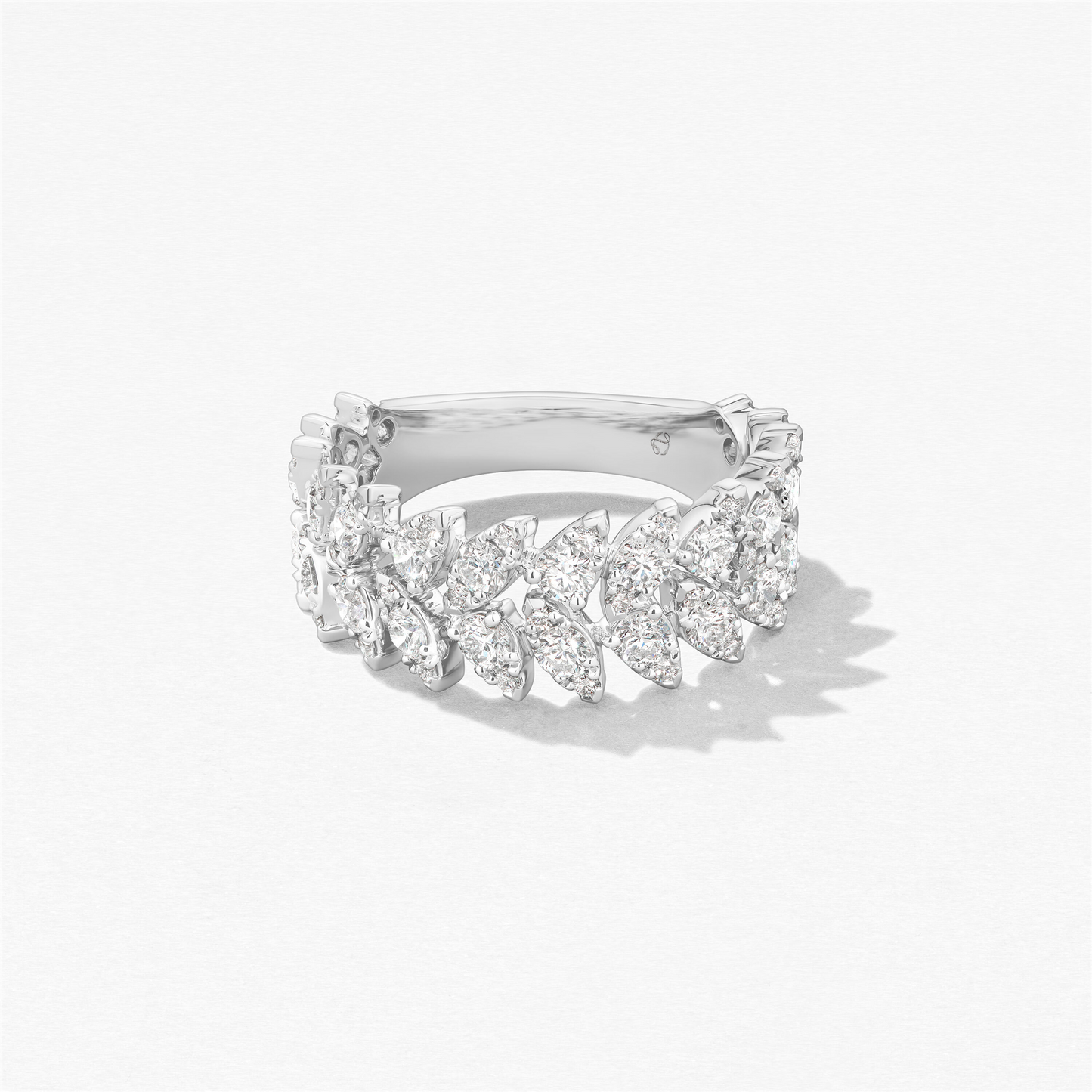 Hearts On Fire Aerial Double Dewdrop Ring in 18k White Gold