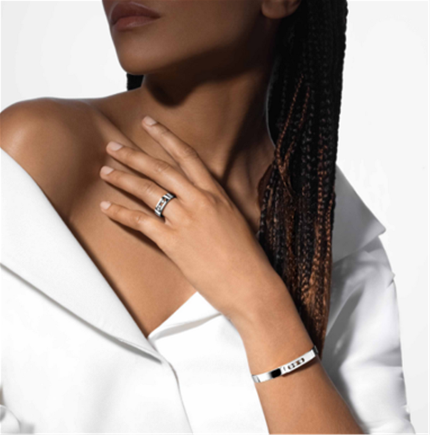 Messika Move Noa Diamond Bangle in 18k White Gold