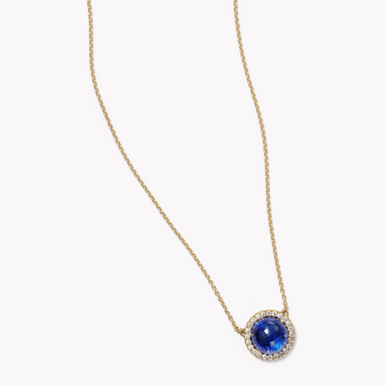 Jamie Turner Luna Tanzanite Pendant w/ Diamonds in 18k Yellow Gold