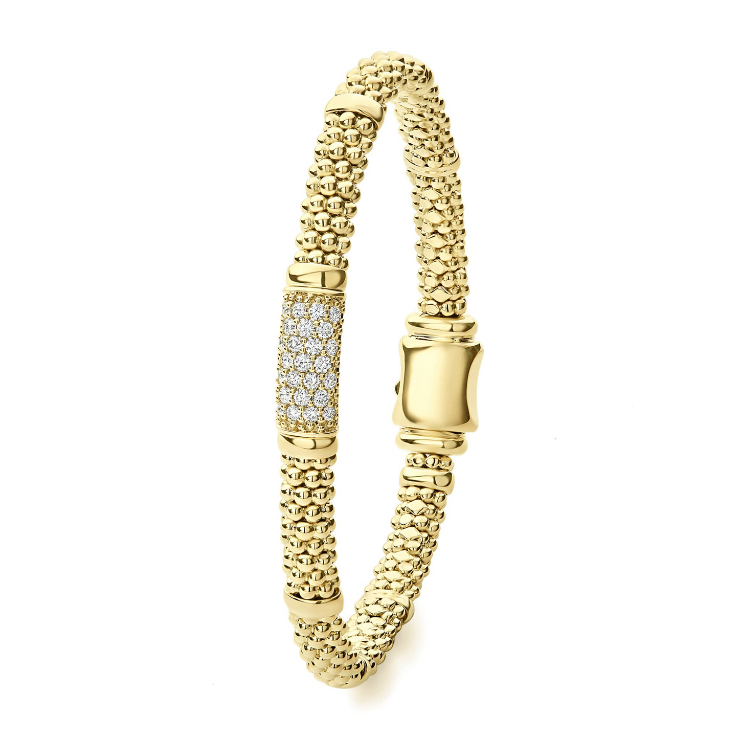 Lagos 18k Gold Diamond Bracelet