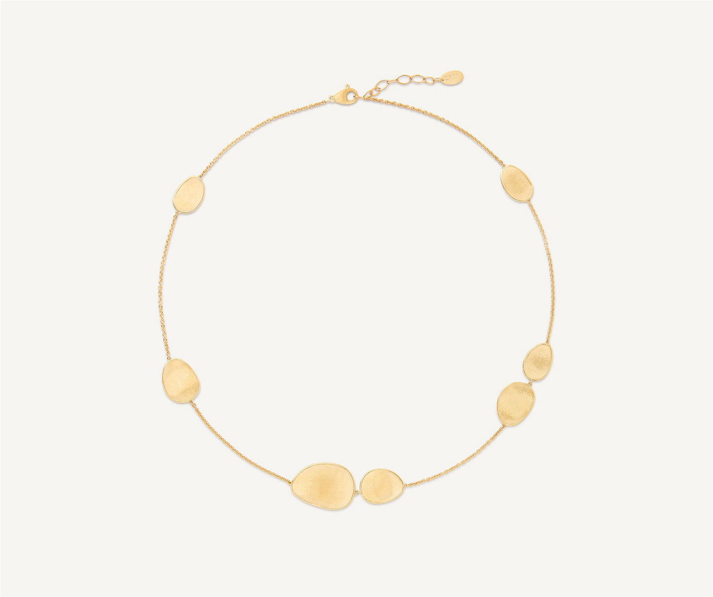 Marco Bicego Lunaria 18k Gold Petal 7-Station Necklace