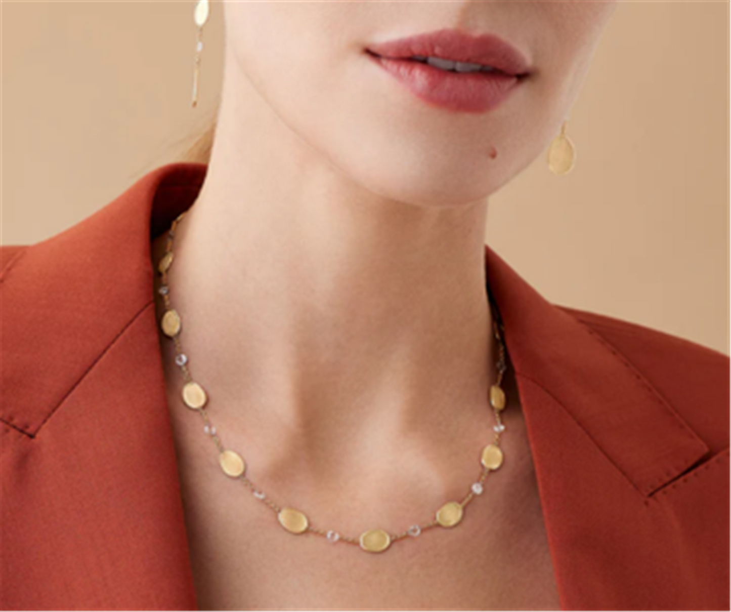 Marco Bicego Luneria 1.55ct Rosecut Diamond Neck in 18k Gold