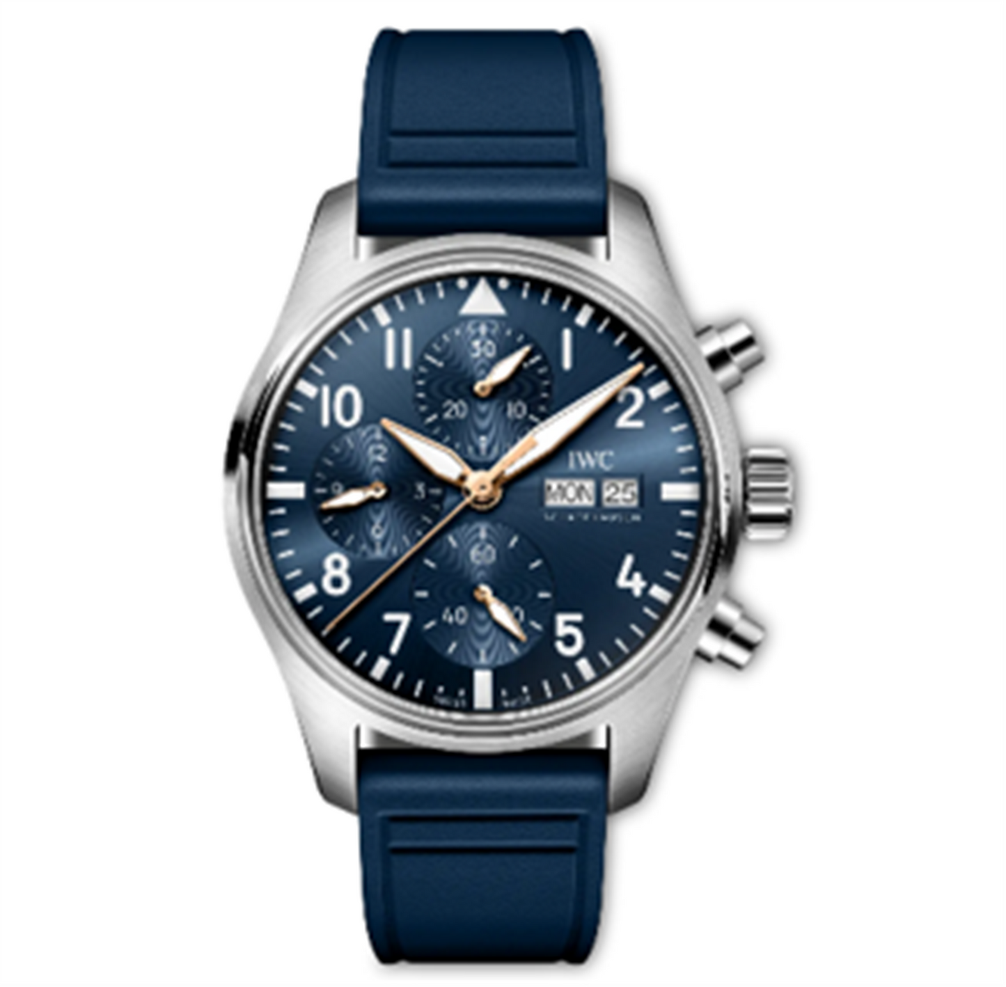 IWC Pilot's Watch Chronograph 41mm Stainless Steel Le Petit Prince - Blue Dial & Blue Rubber Strap