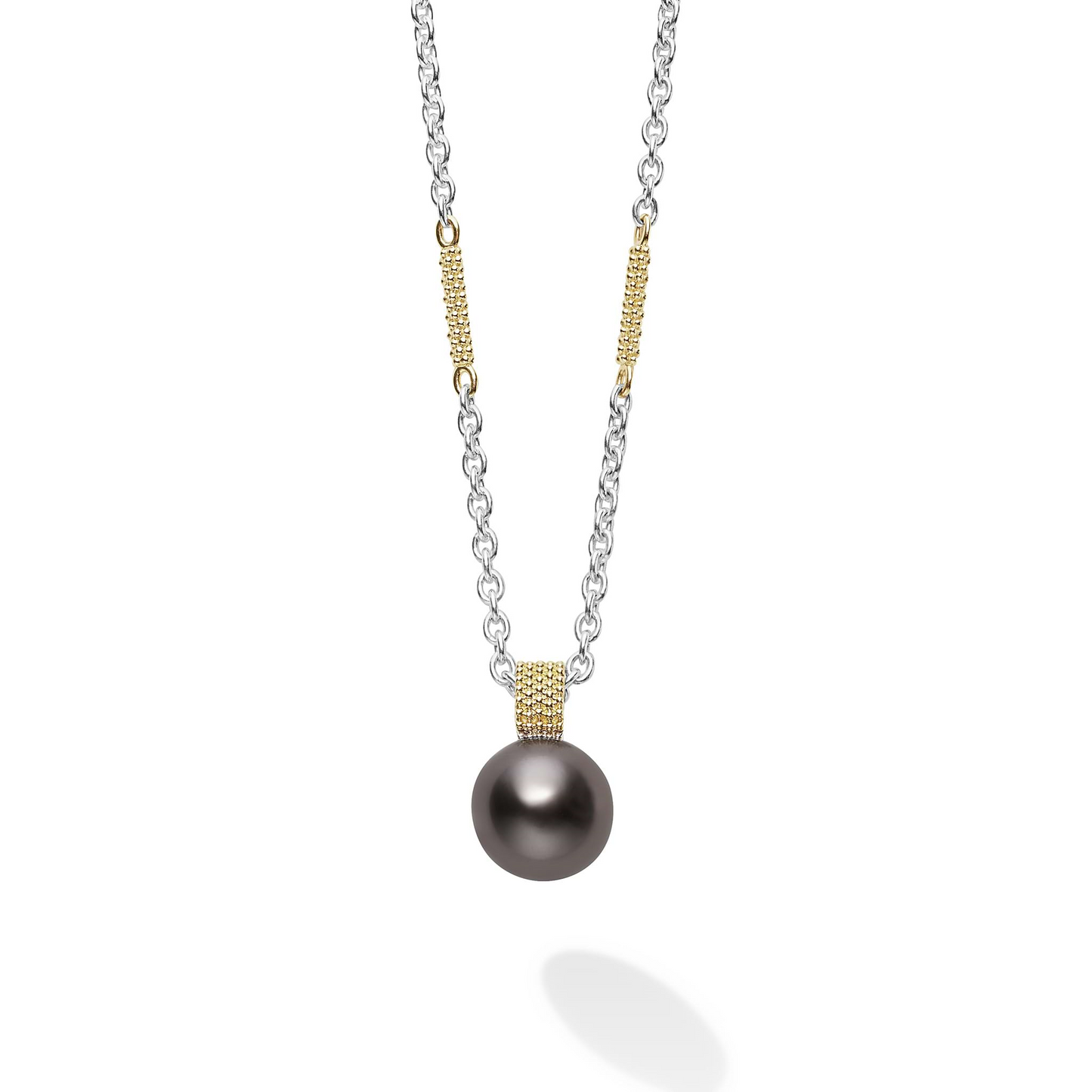 Lagos Tahitian Black Pearl Pendant Necklace