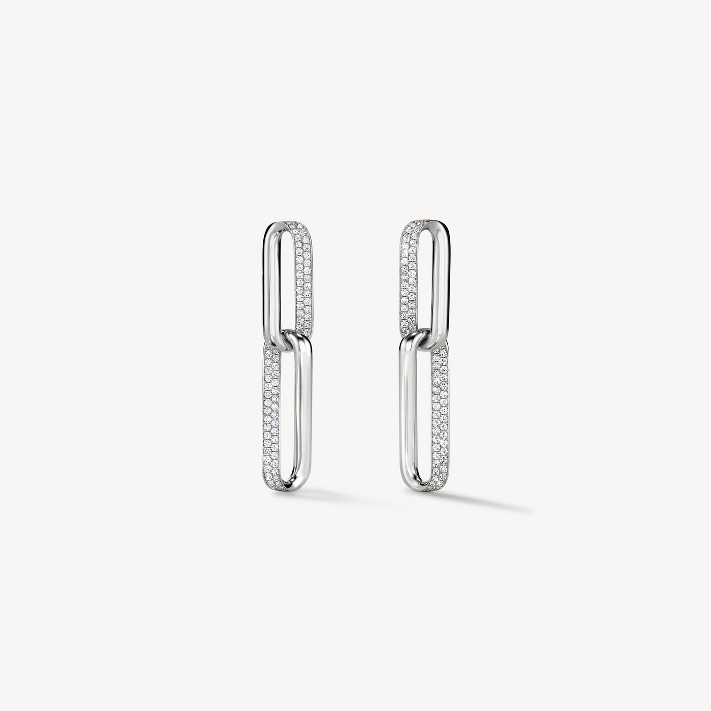 Hearts on Fire Inside/Out Diamond Drop Earrings in 18k White Gold