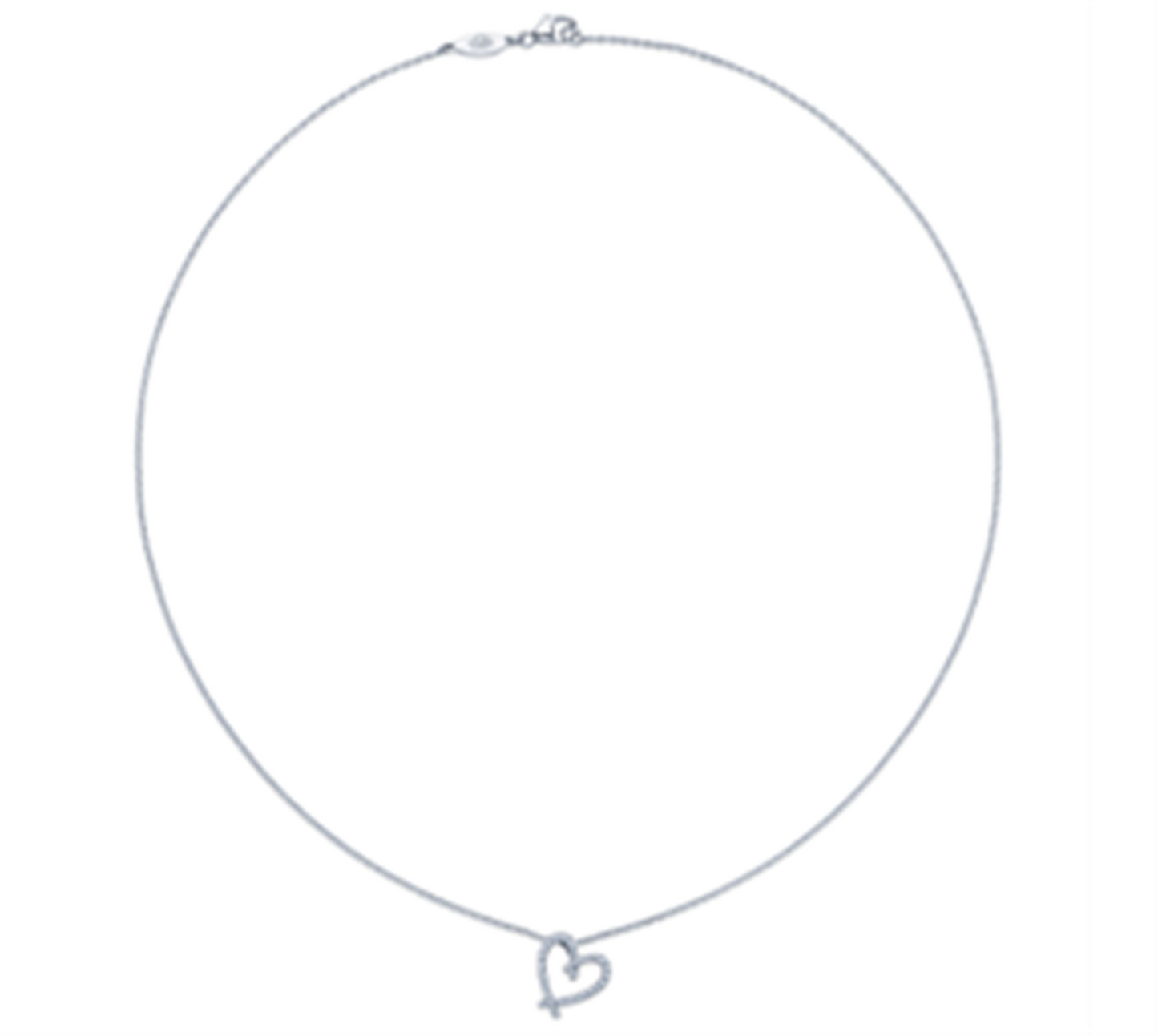 Kwiat Cross My Heart Diamond Pendant Necklace in 18k White Gold