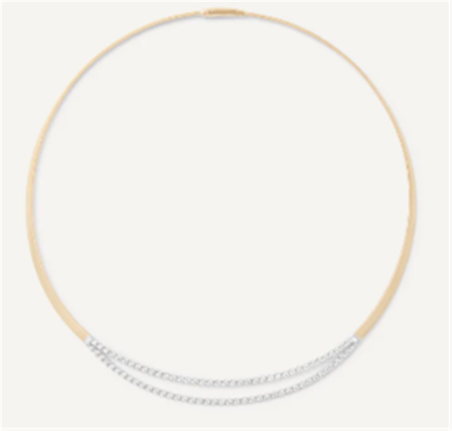 Marco Bicego Masai Handmade 2.02ct Dbl Row Diamond Necklace