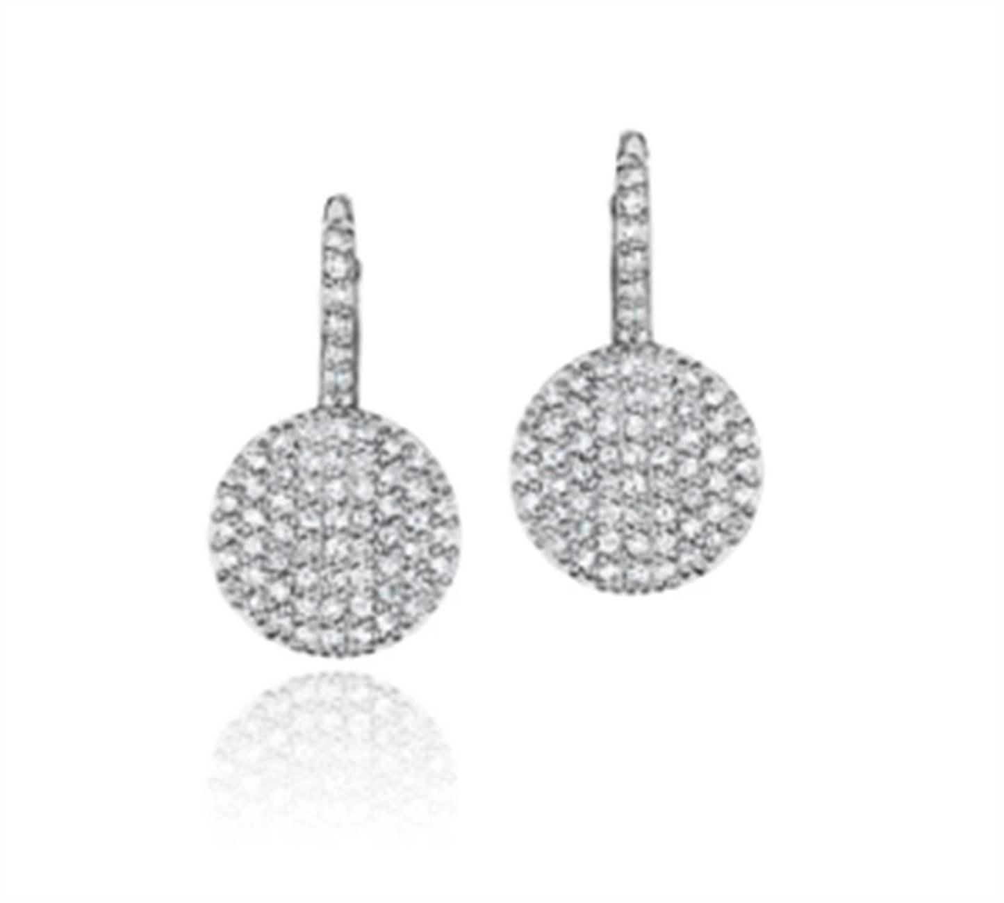 Phillips House Petite Infinity Leverback Earrings in 14k White Gold