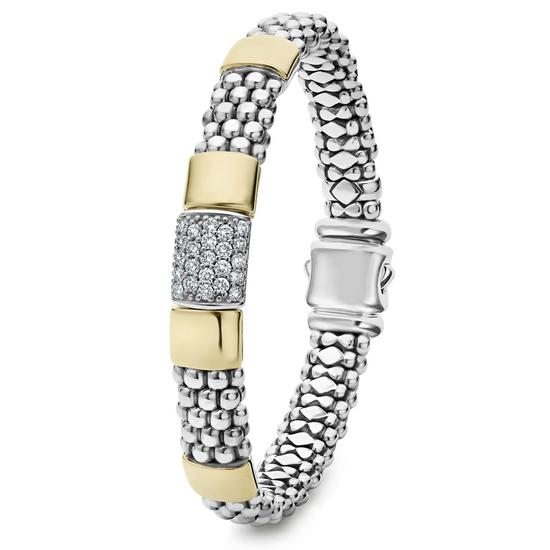 Lagos Two-Tone Diamond Bracelet