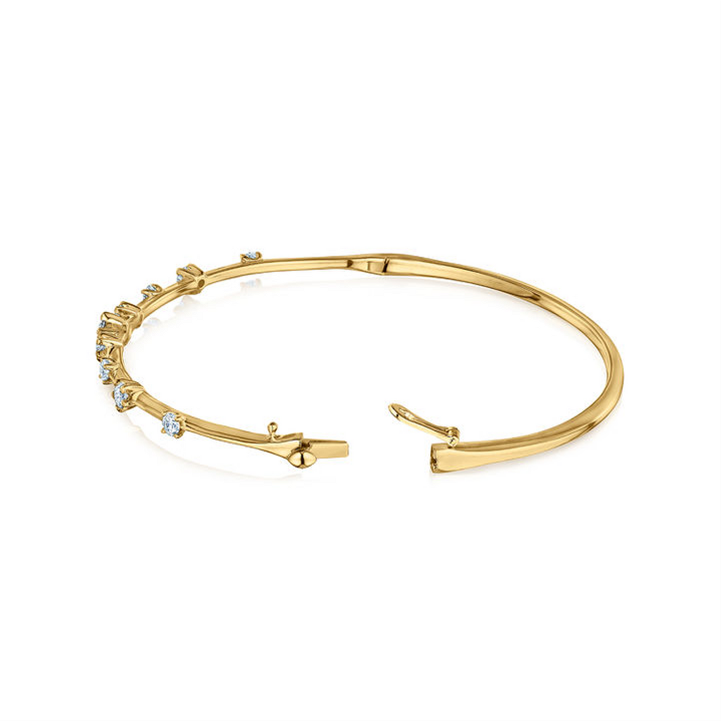 Kwiat 18k Gold Starry Night Bangle with Star-Set Diamonds