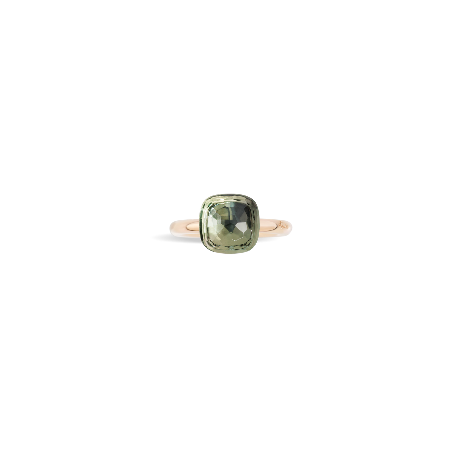 Pomellato Nudo Classic Prasiolite Ring in 18k Rose & White Gold