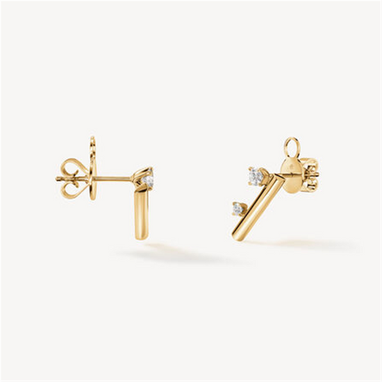 Hearts on Fire Barre Floating Diamond Climber Earring in 18k Gold