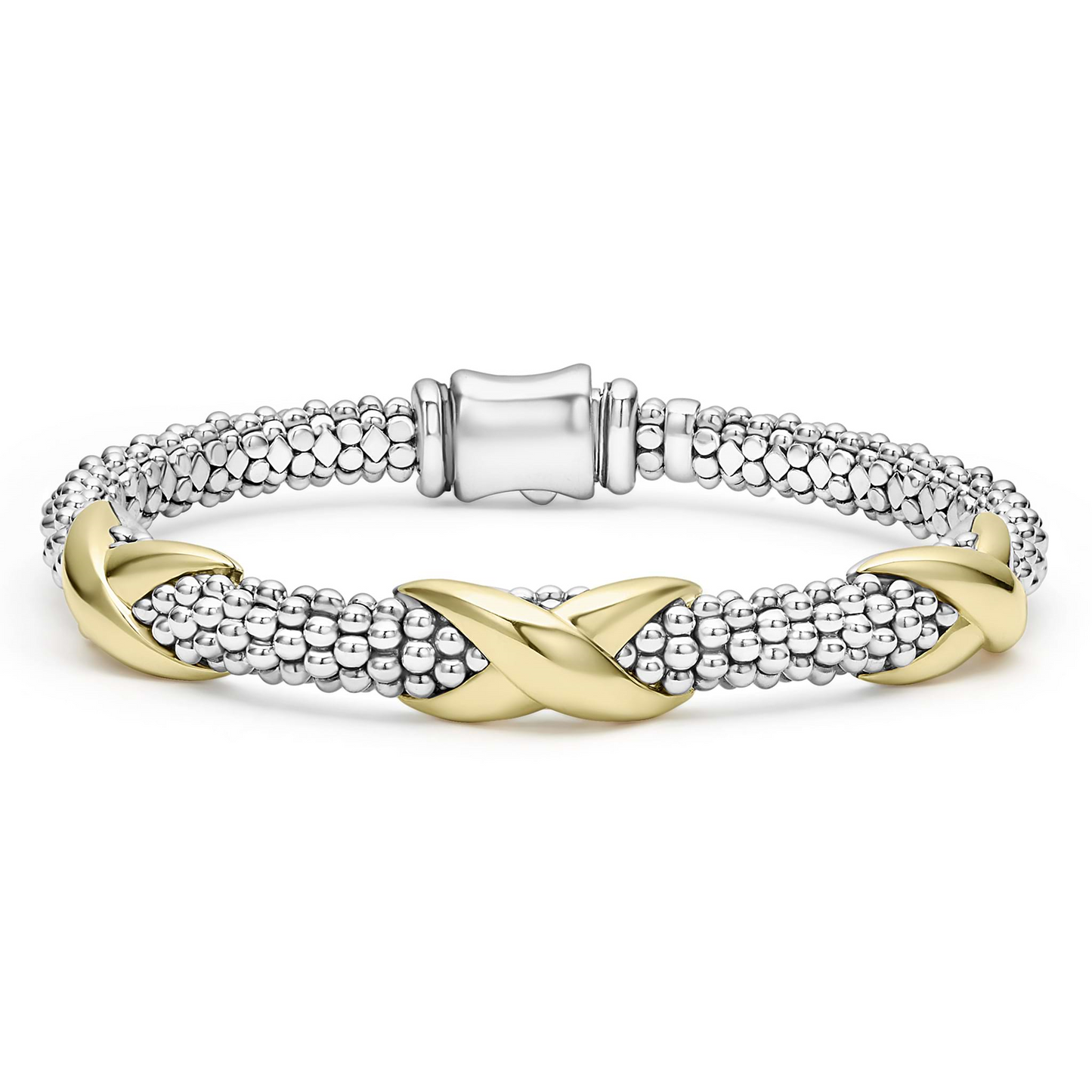Lagos Three Station X Caviar Bracelet - 6mm