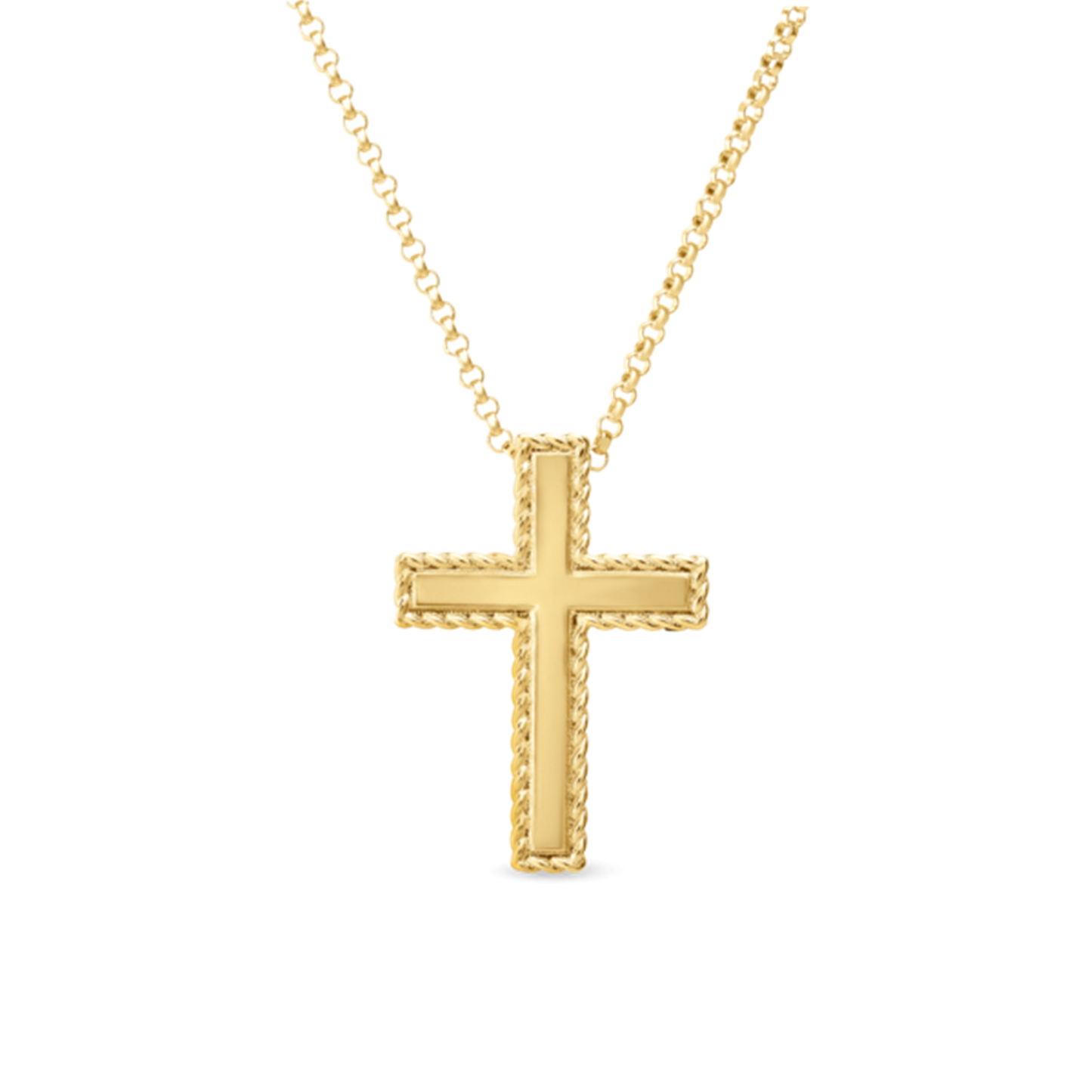 Roberto Coin Princess Cross Necklace in 18k Gold