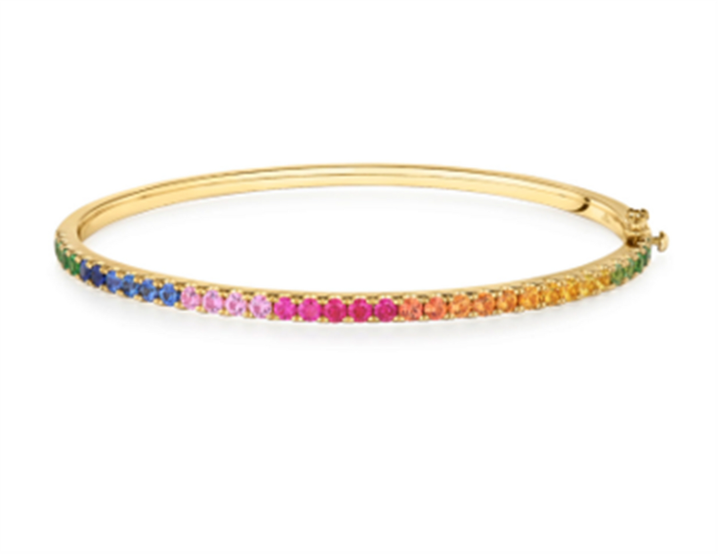 Kwiat Stackable Slim Rainbow Sapphire Bracelet