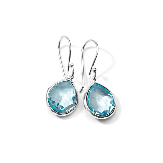 Ippolita Silver & Blue Topaz Mini Teardrop Earrings