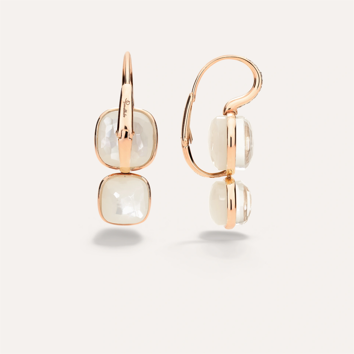 Pomellato Nudo Earrings in White Topaz