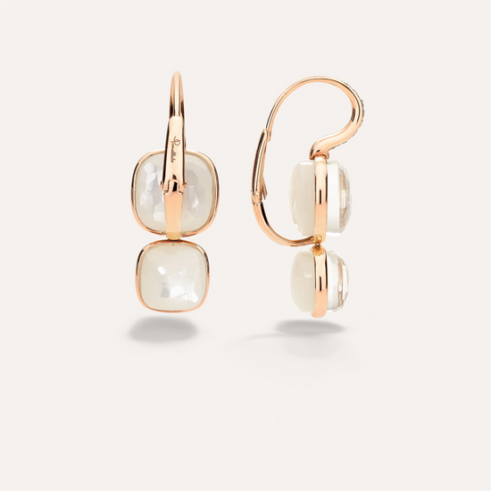 Pomellato Nudo Earrings in White Topaz