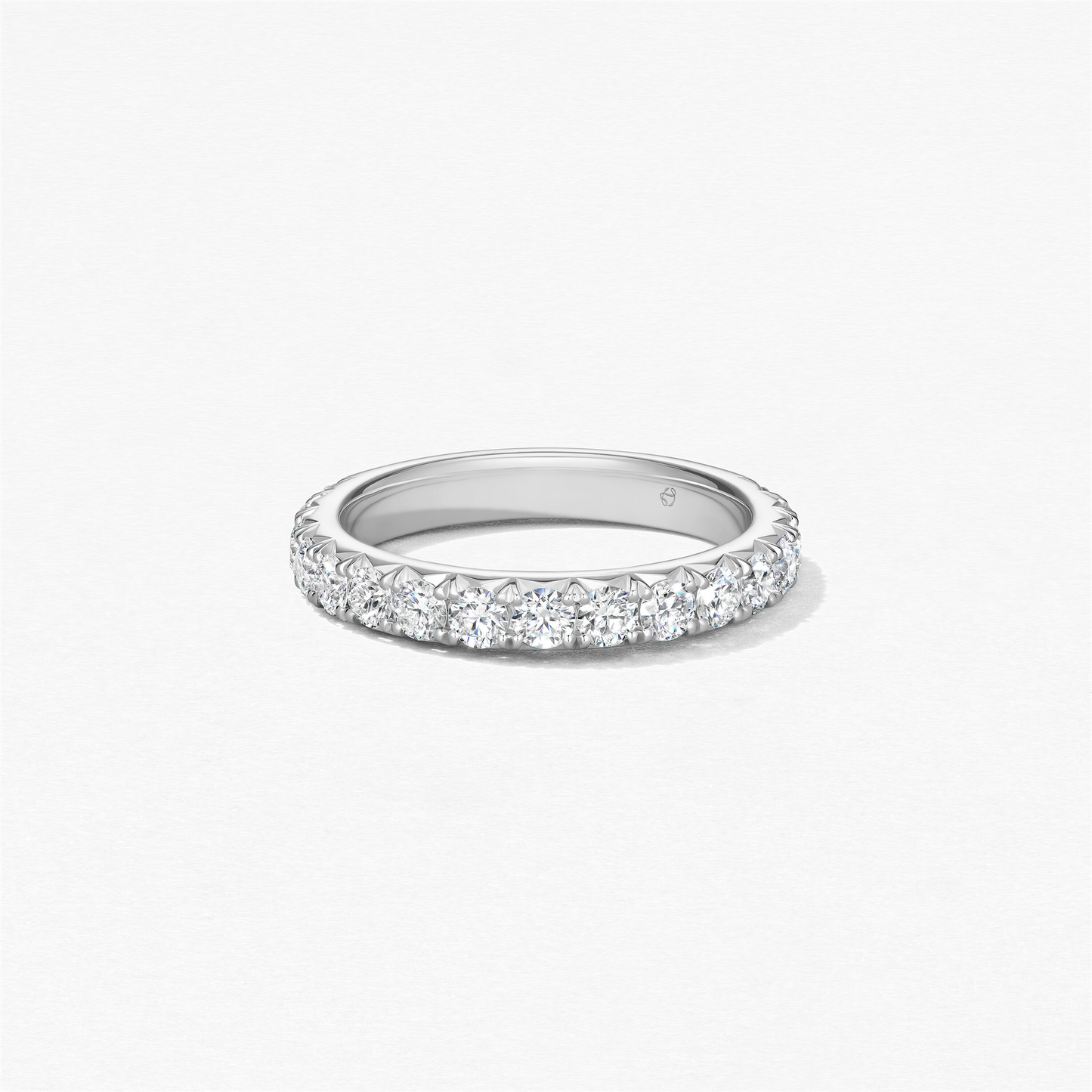 Hearts On Fire Vela French Cut Pave Band in 18k White Gold