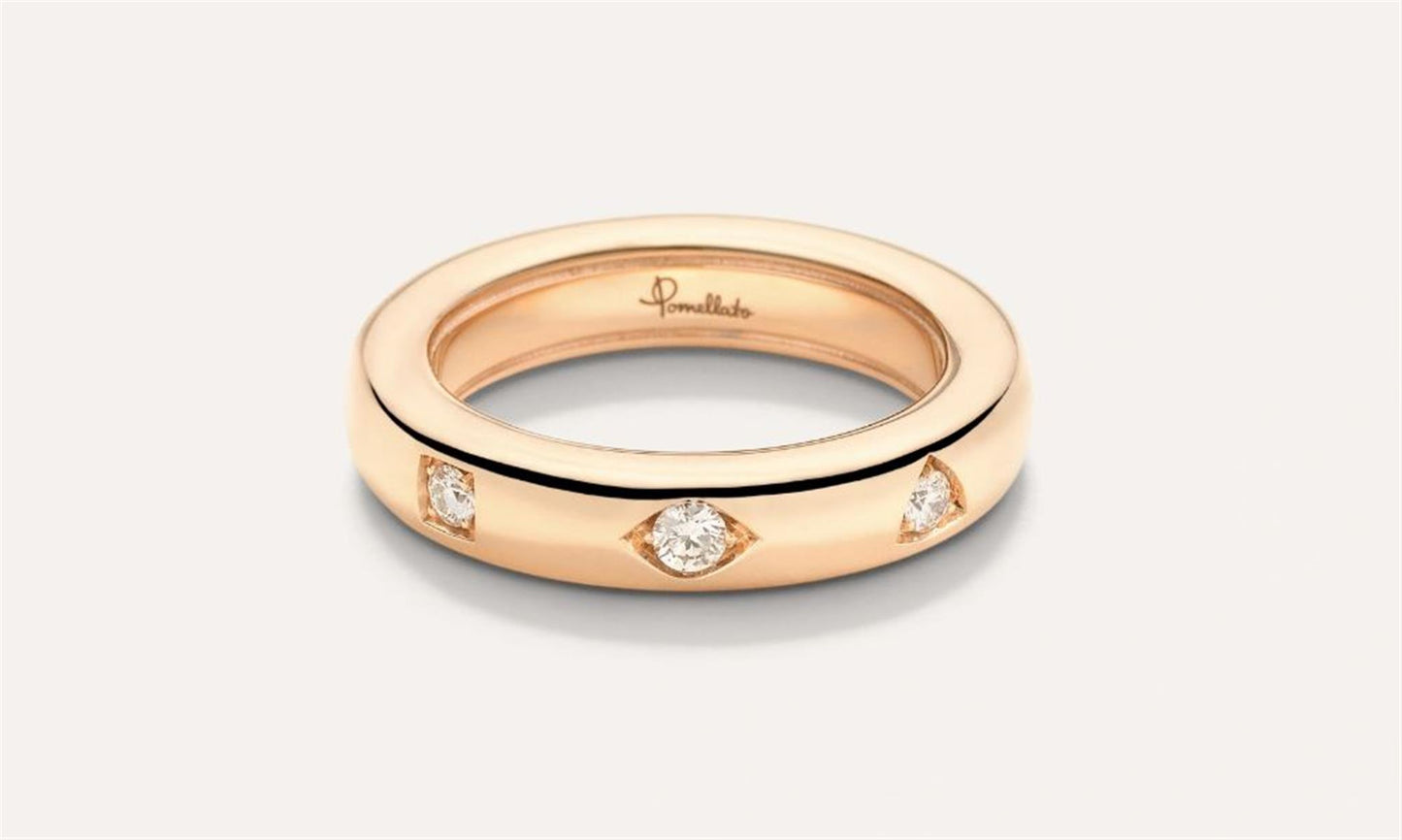 Pomellato Iconica Extra Slim Ring in 18k Rose Gold