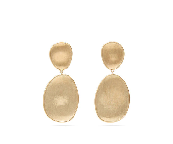 Marco Bicego Lunaria Gold Small Double Drop Earrings