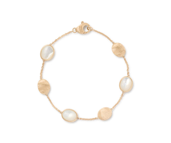 Marco Bicego Siviglia Gold & Mother of Pearl 6 Station Bracelet