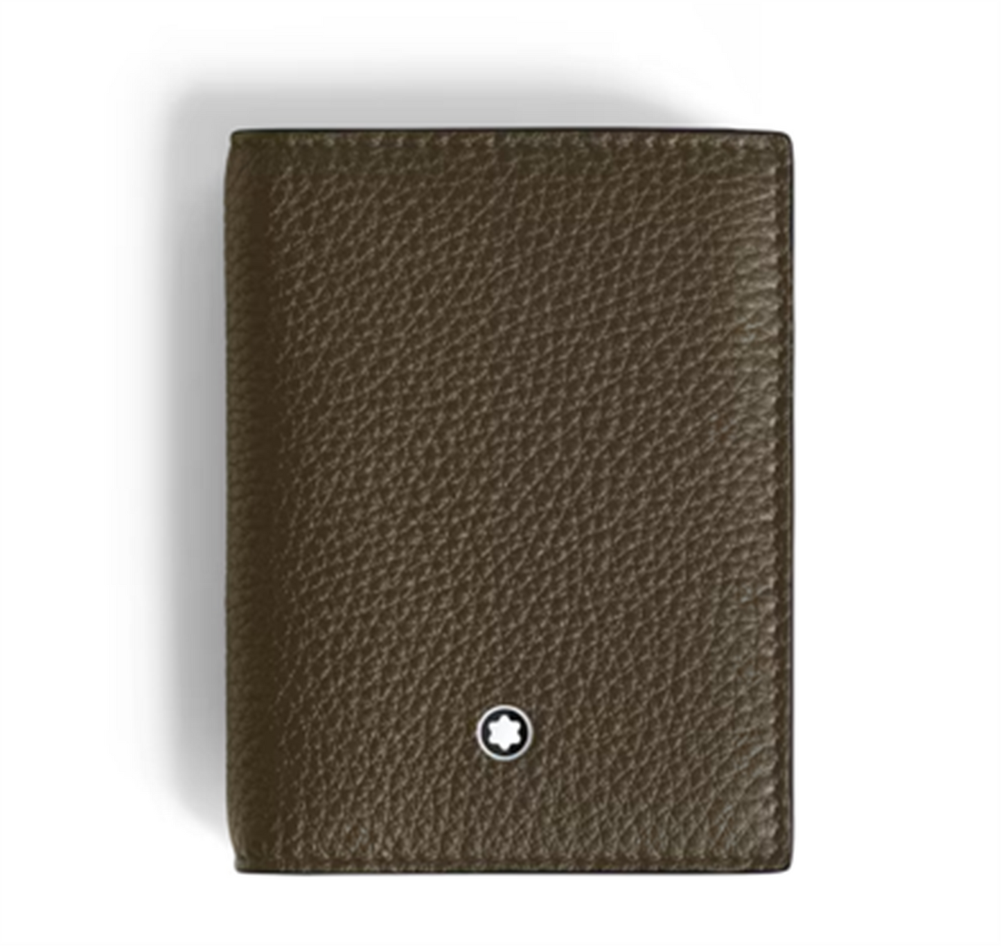 Montblanc 4cc Card Holder in Khaki Grain Leather