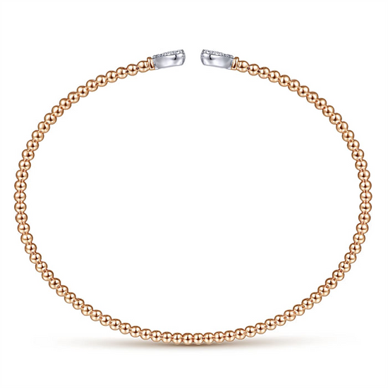 Gabriel & Co.Rose Gold Bujukan Split Cuff Bracelet