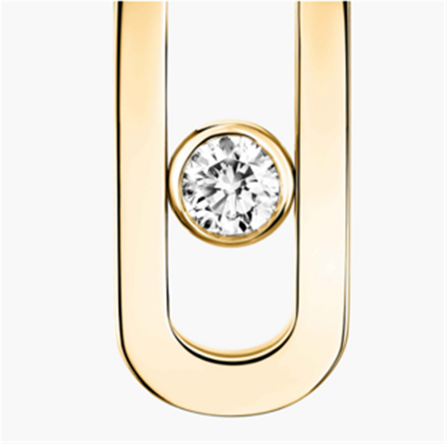 Messika Move Uno Diamond Earrings in 18k Yellow Gold