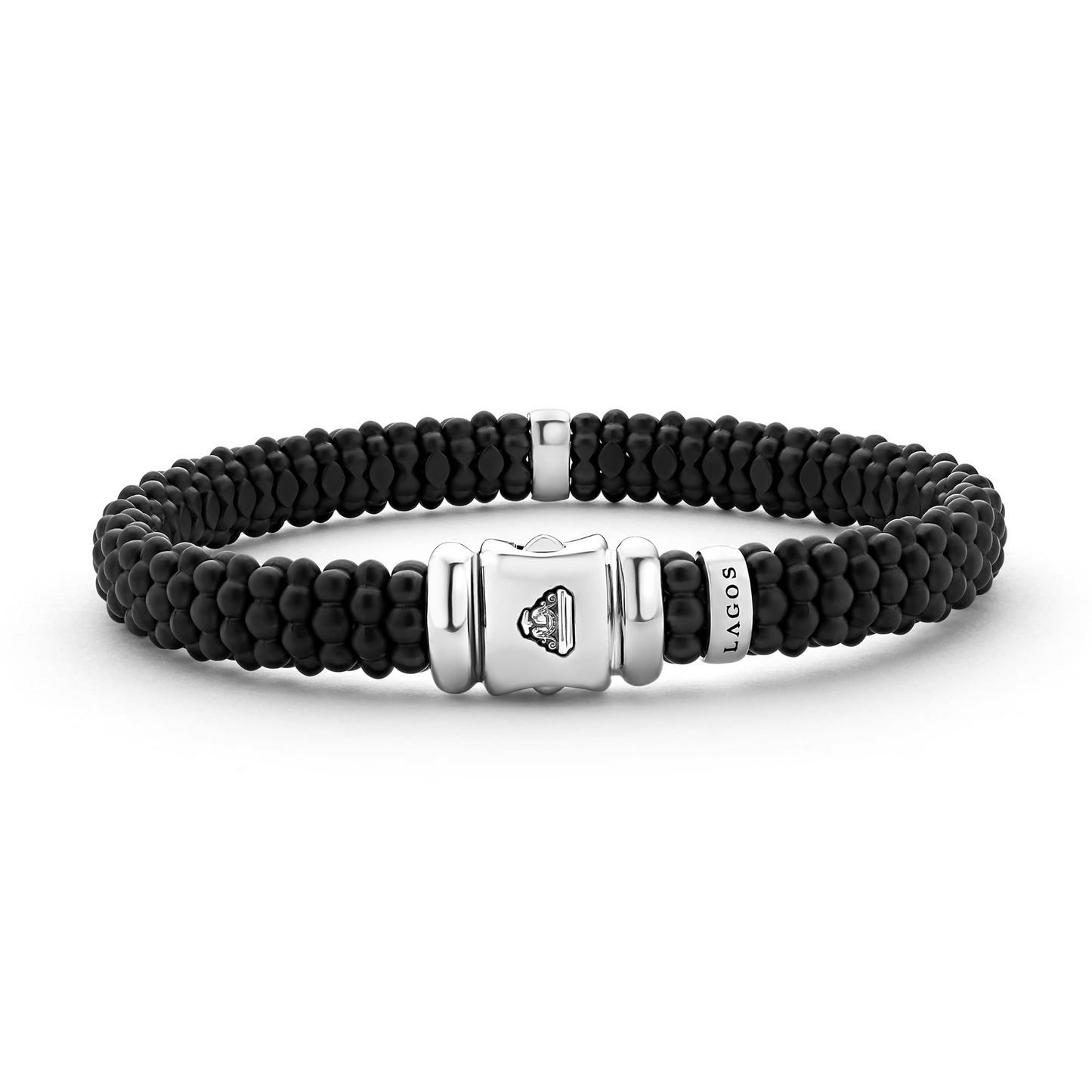 Lagos Single Station Matte Ceramic Diamond Bracelet