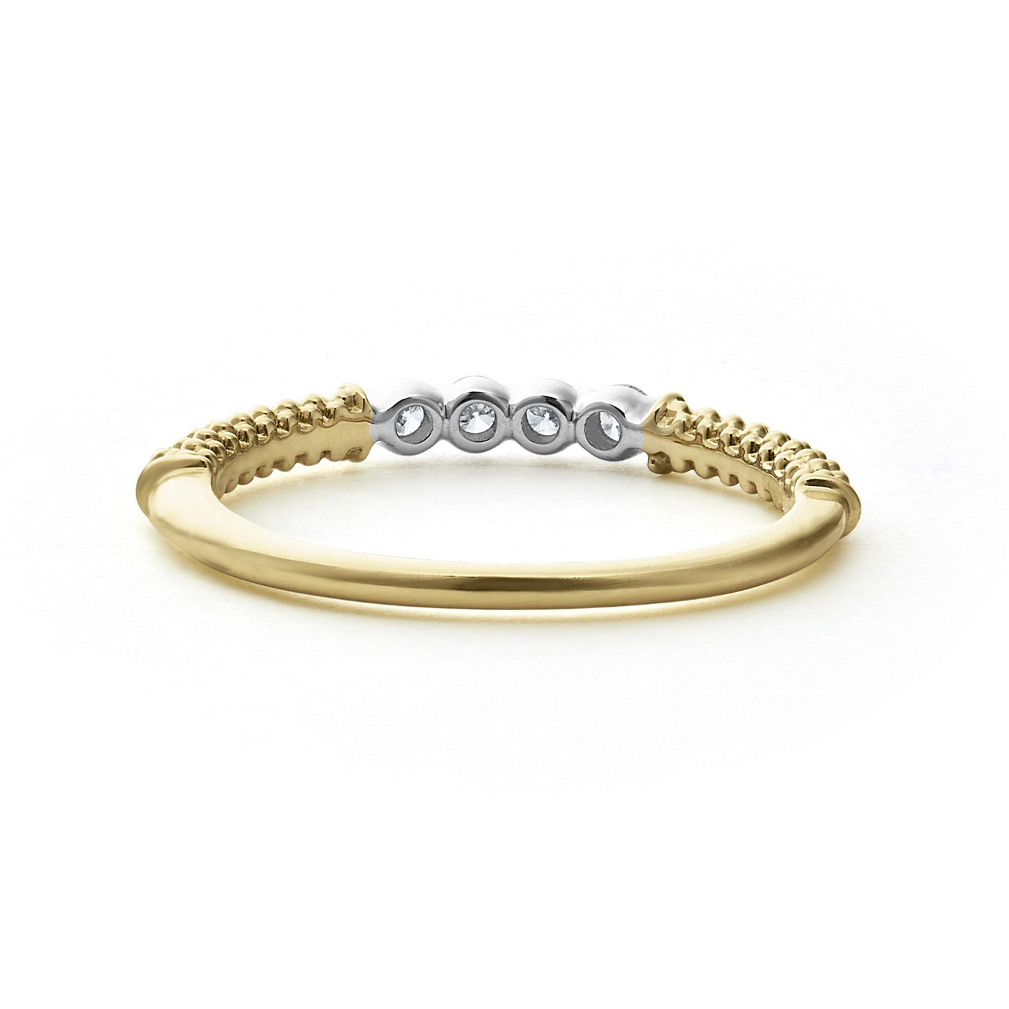 Lagos Superfine Diamond Stacking Ring in 18k Gold