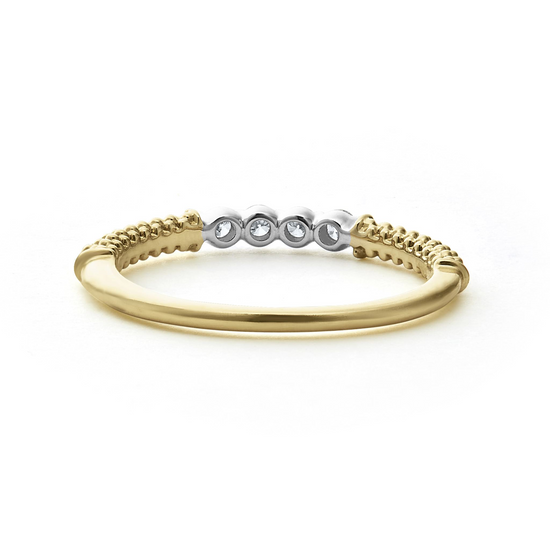 Lagos Superfine Diamond Stacking Ring in 18k Gold