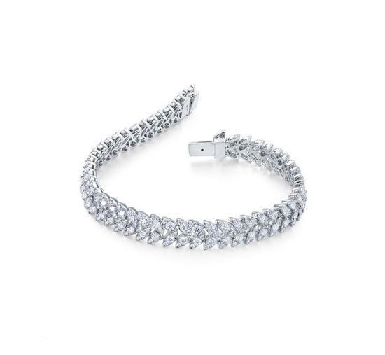 Aerial Dewdrop Double Line Bracelet