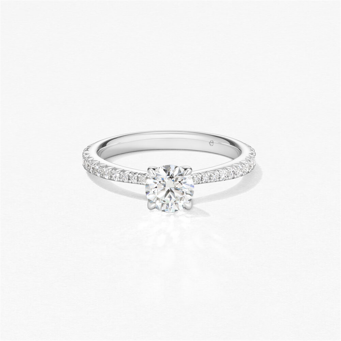 Hearts on Fire 1ct Platinum Vela Solitaire Engagement Ring