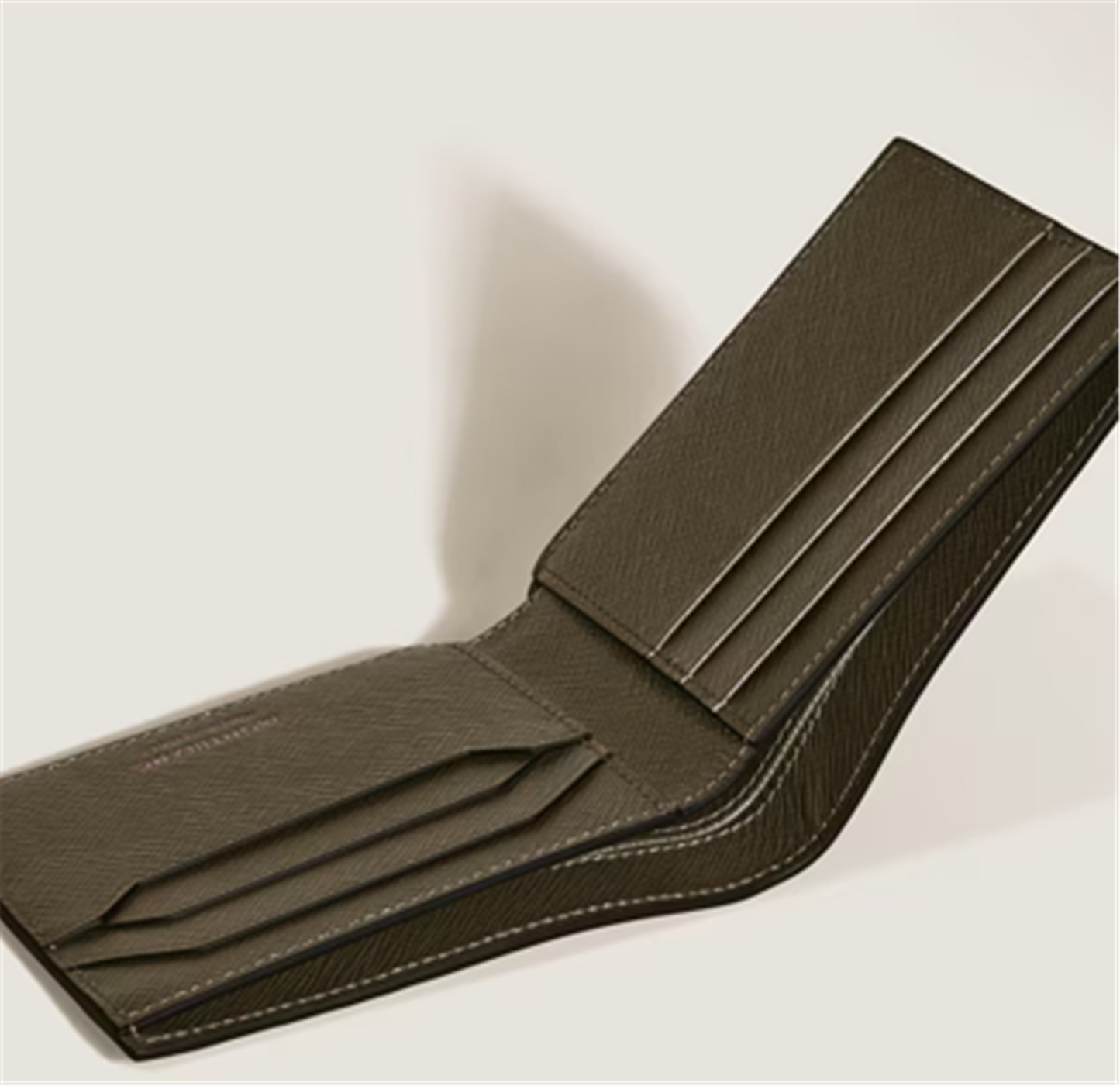 Montblanc 6cc Wallet in Sartorial Khaki Leather