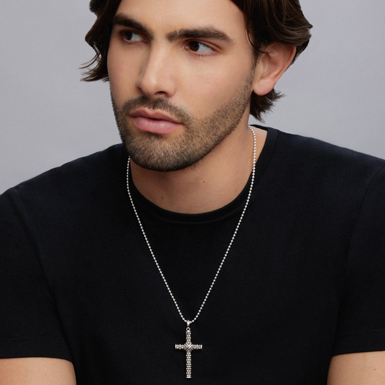 Lagos Caviar Beaded X Cross Amulet