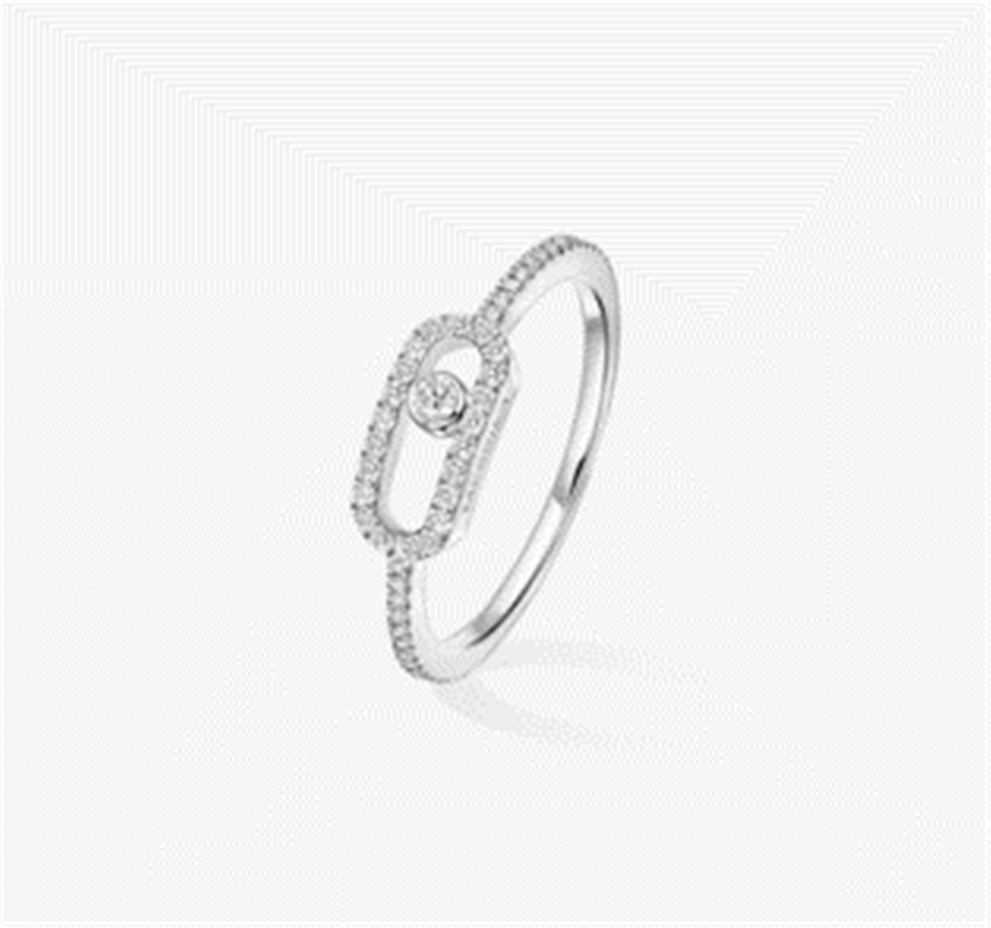 Messika Move Uno Pavé Diamond Ring in 18k White Gold