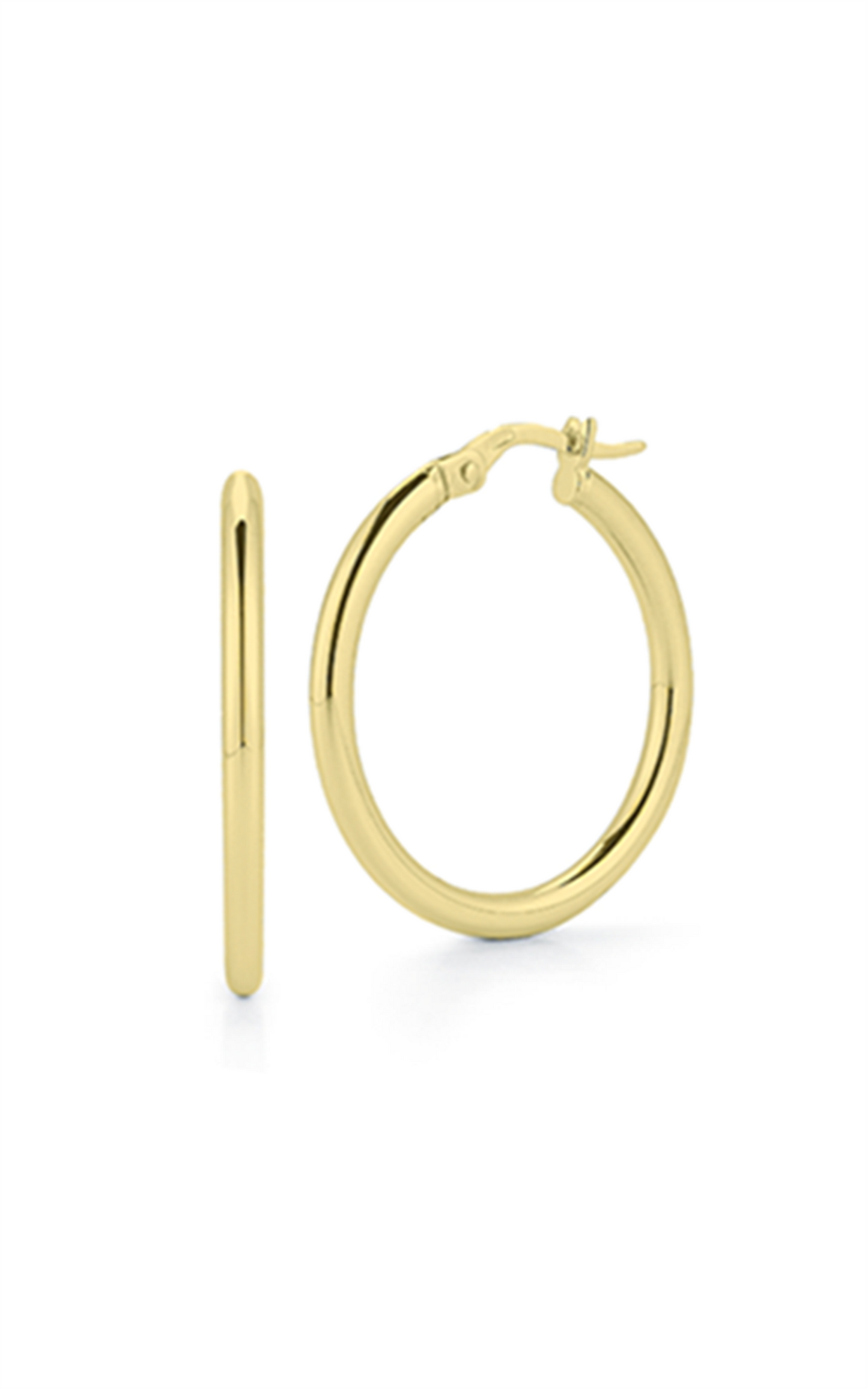 Roberto Coin The Perfect Hoop Classic Earrings in 18k Yellow Gold