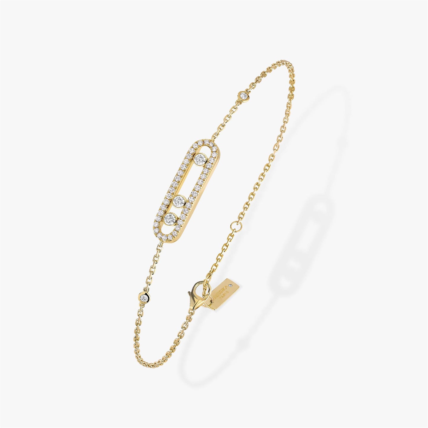 Messiak Baby Move Diamond Pavé Bracelet in 18k Gold