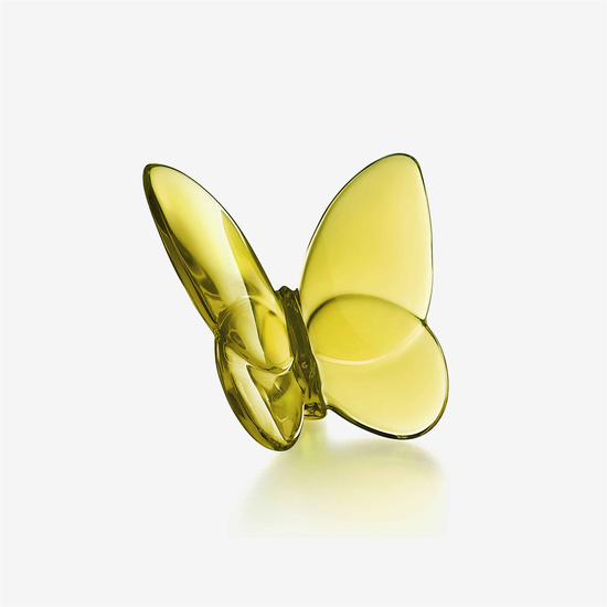 Baccarat Lucky Butterfly in Amber Crystal
