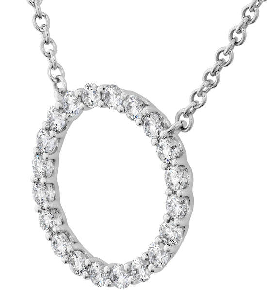 Hearts on Fire Signature Diamond Circle Pendant - Medium