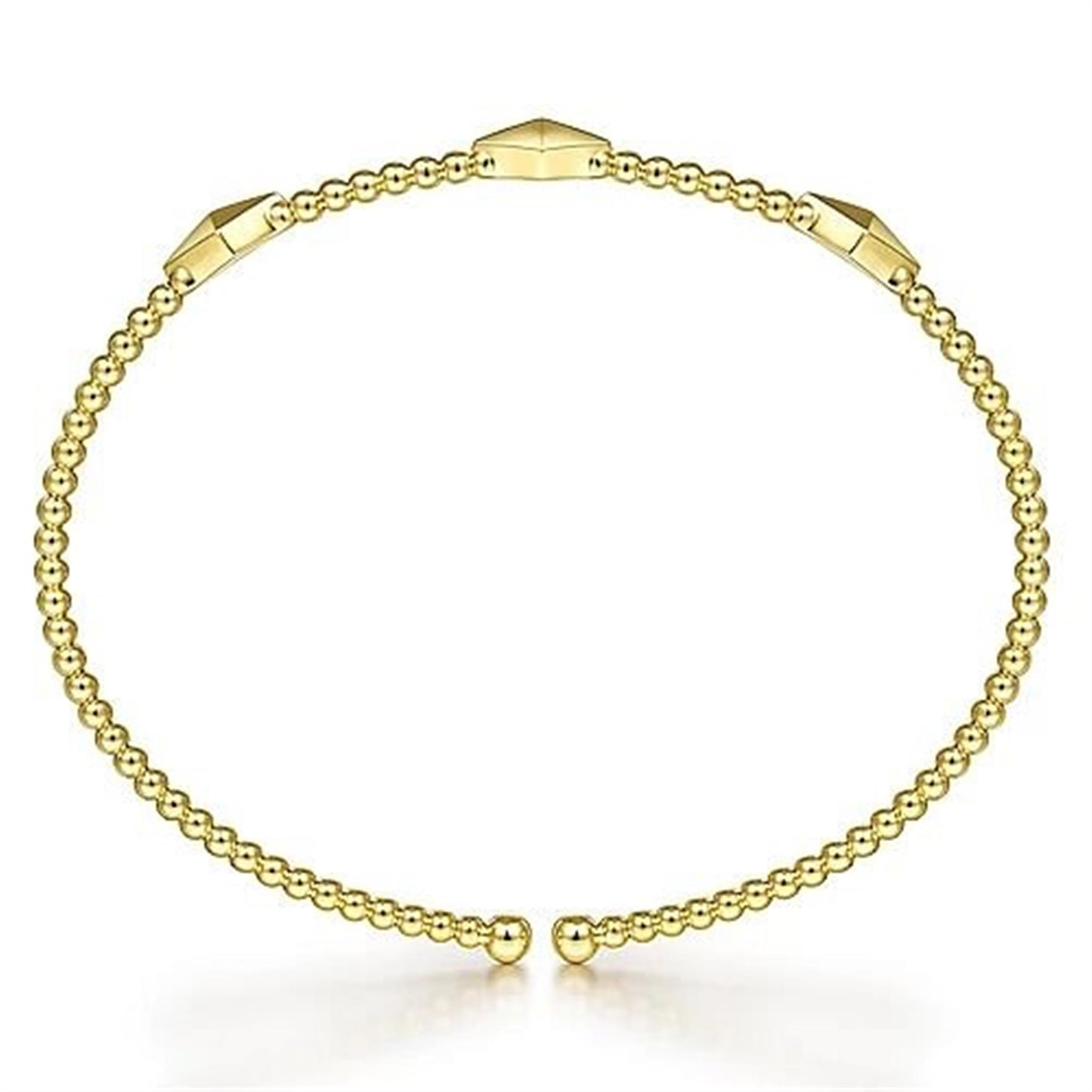 Gabriel & Co. Gold Bujukan Pyramid Stations Bangle