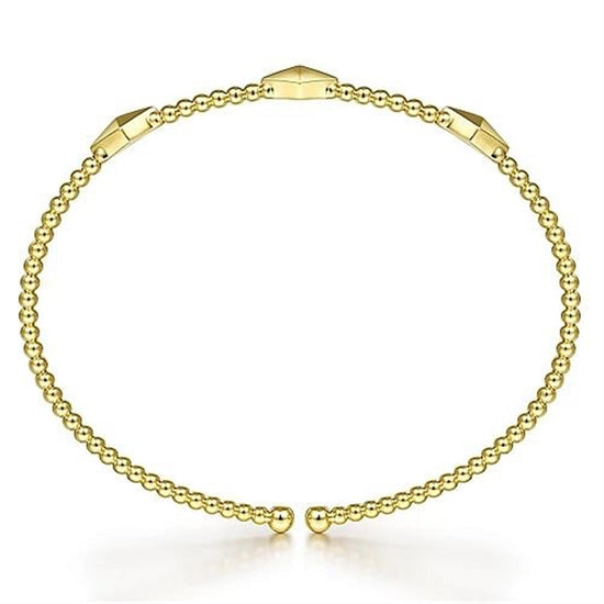 Gabriel & Co. Gold Bujukan Pyramid Stations Bangle