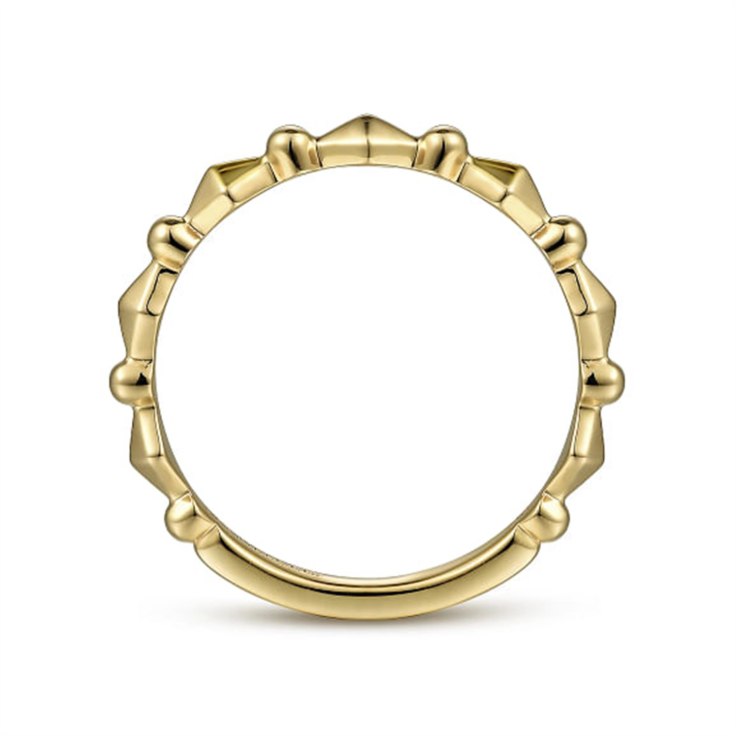 Gabriel & Co. Gold Geometric Station Stackable Ring
