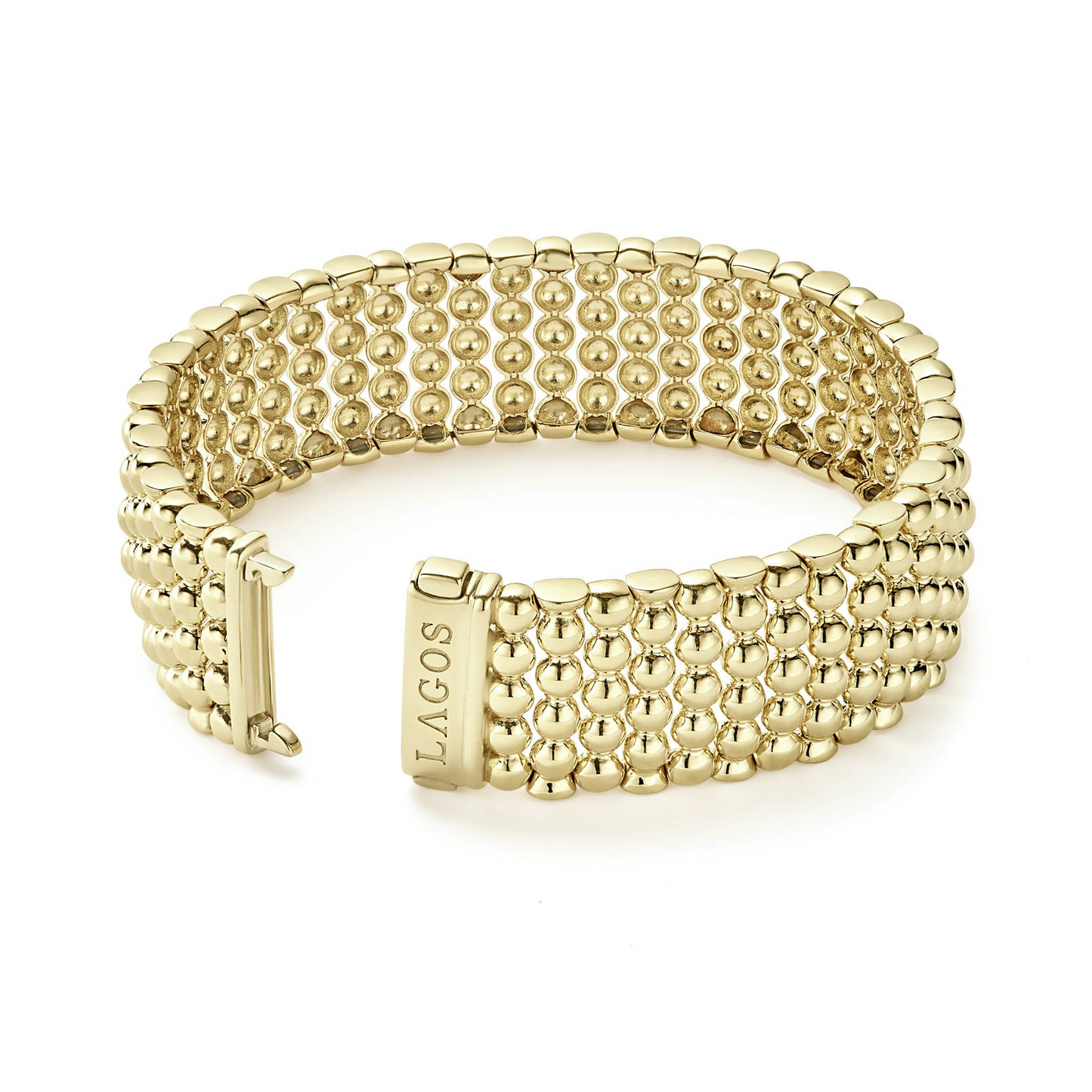 Lagos Statement 18k Gold Caviar Bracelet