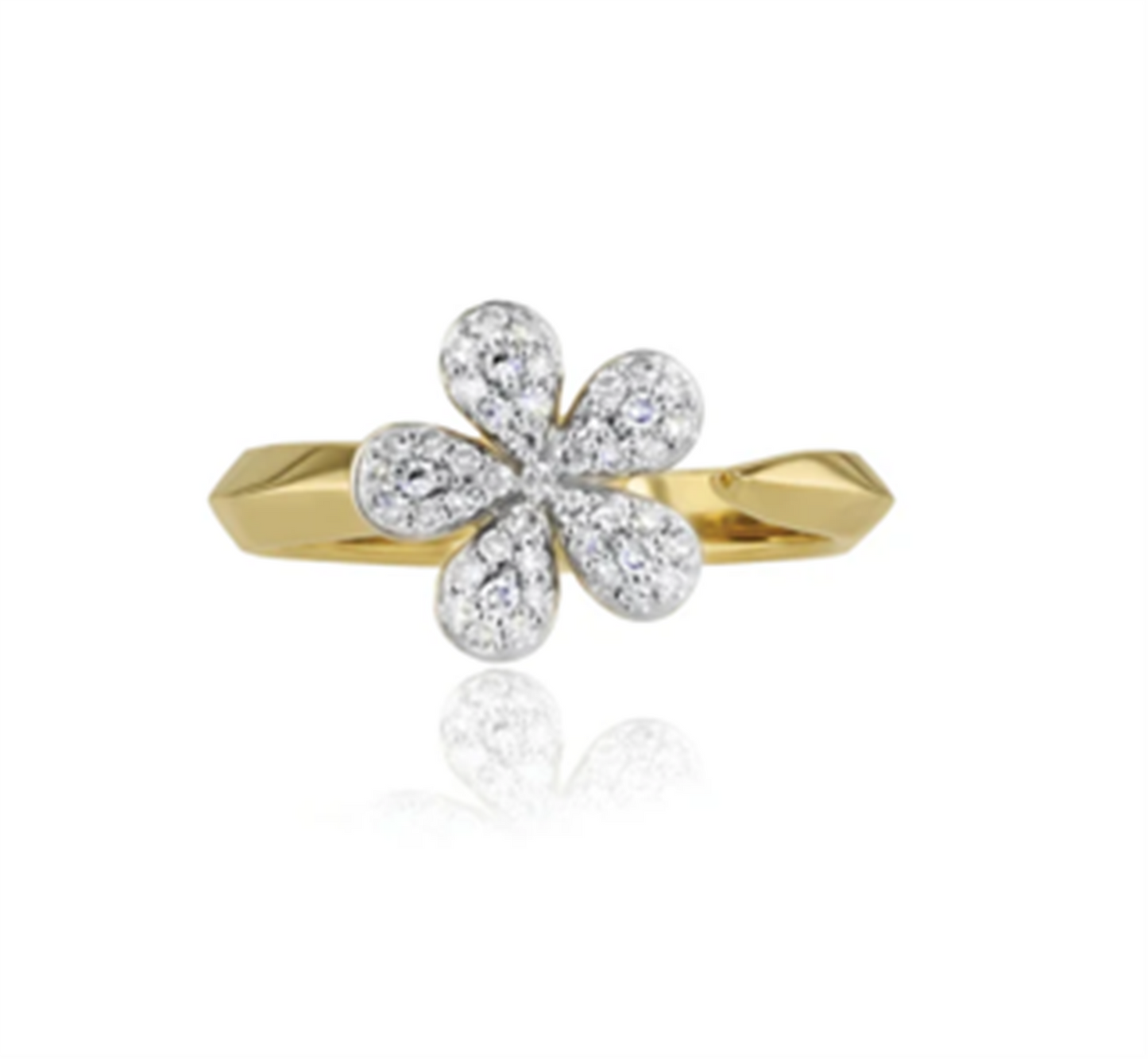 Phillips House 14Y Symphony Diamond Knife Edge Open Sml Forget-Me-Not Ring