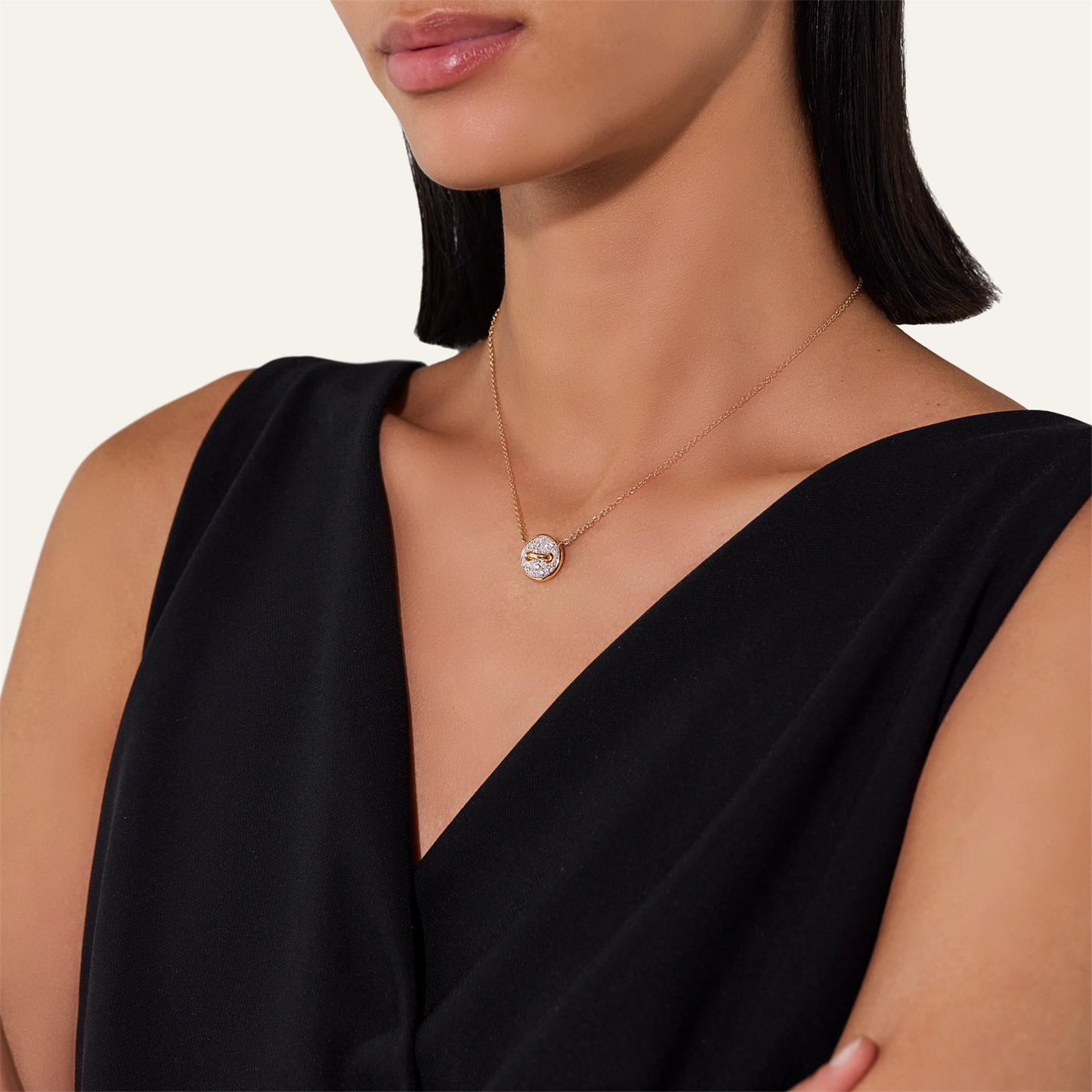 Pomellato Pom Pom Dot Necklace with Diamond Pendant